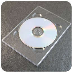 Custodia x DVD trasparente singola 187 x 136 x 4,5mm conf. da 100pz