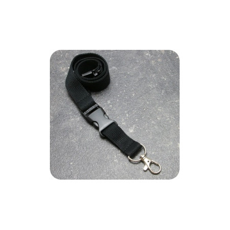 Cordoncino porta badge nero con sistema di sicurezza portachiavi removibile 100 pezzi