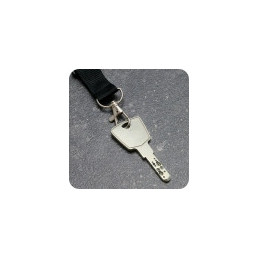 Cordoncino porta badge nero con sistema di sicurezza portachiavi removibile 100 pezzi