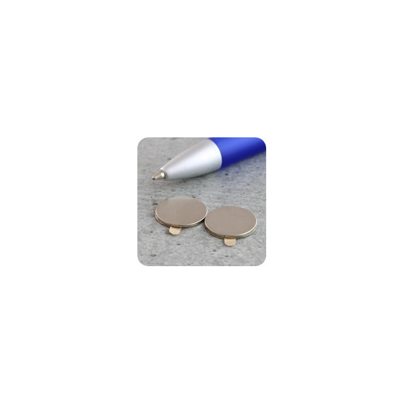 Monetine magnetiche 15x2mm conf. da 100 pezzi