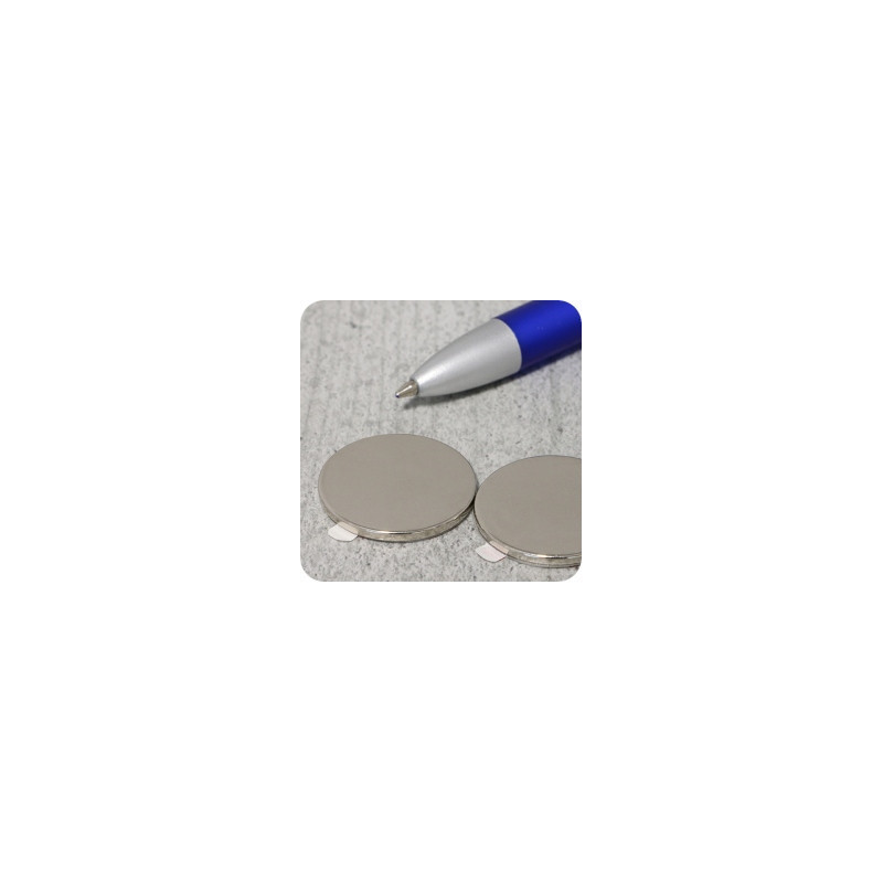 Monetine magnetiche 25x2mm conf. da 100 pezzi