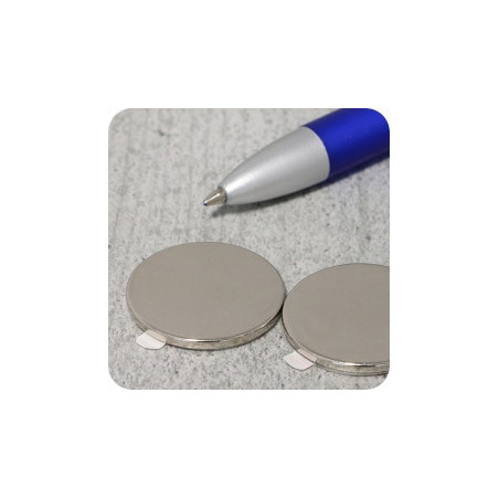 Monetine magnetiche 25x2mm conf. da 100 pezzi