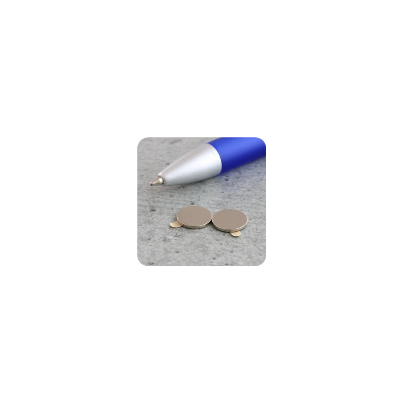 Magnetic coins 10x1 mm pack of 100 pieces