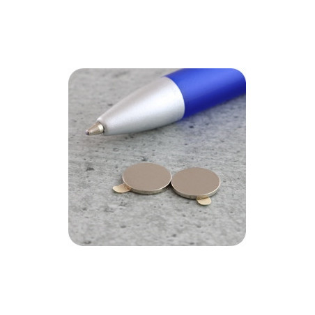 Magnetic coins 10x1 mm pack of 100 pieces