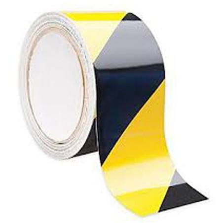 Black/yellow floor adhesive tape 50x33m