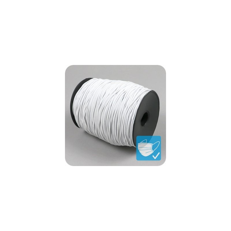 Cordino elasticizzato bianco  1.5mmx600m