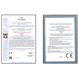 Mascherine bianco/blu 4 veli antibatterica certificato CE conf. da 250 pezzi