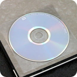 Klebende CD-Hüllen Packung mit 100 Stück