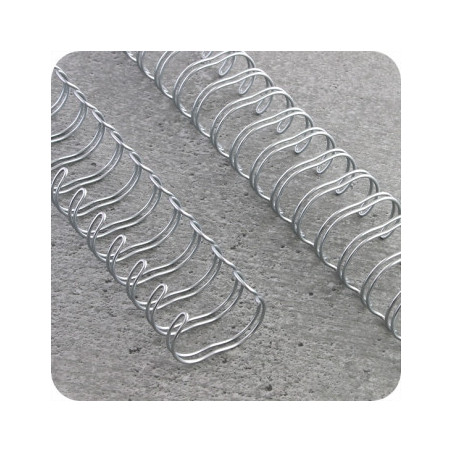 Spirale 3:1 6 3/8\" Silber A5 Packung mit 250 Stück
