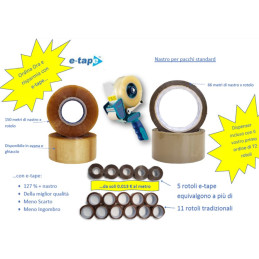 Klebeband x braune Pakete e-tape 150m