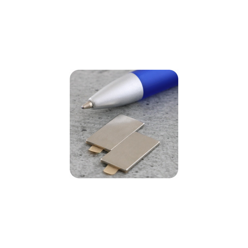 Magnetiche rettangolari 20x10mm spessore 1mm 100 pezzi