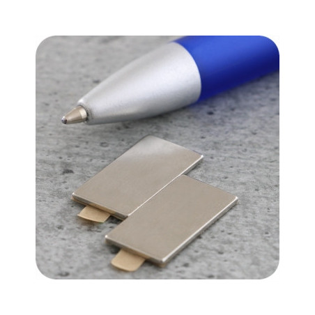 Magnetiche rettangolari 20x10mm spessore 1mm 100 pezzi