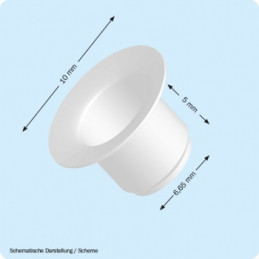 Nickel-plated eyelets 100x67x50x06mm pack of 1000