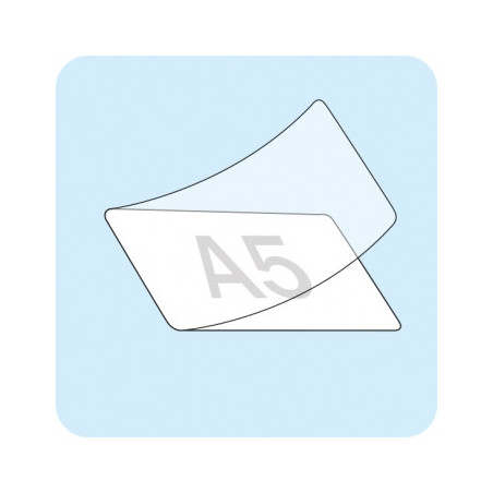 Pouches fogli per plastificatrice opache A5/150 micron 100pezzi