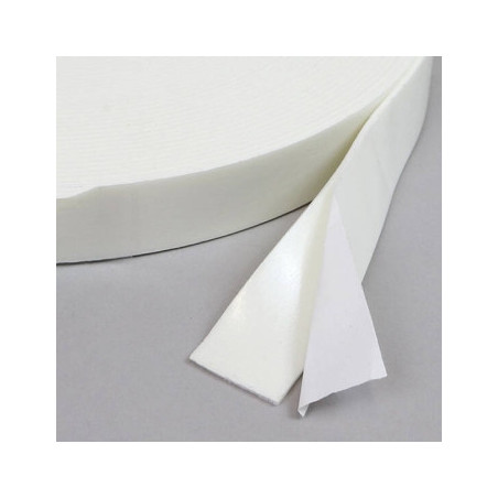 Sponge adhesive tape width 25mm thickness 1mm rolls of 50m