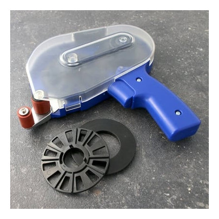 Dispenser per Nastro biadesivo ATG e gocce in silicone -colore blu