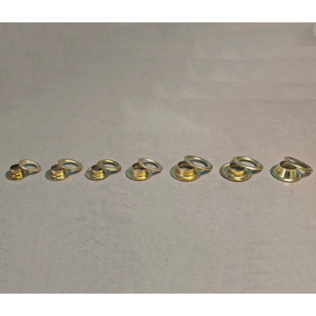 Occhielli in ottone per teli-banner  9.2 mm 100 pezzi