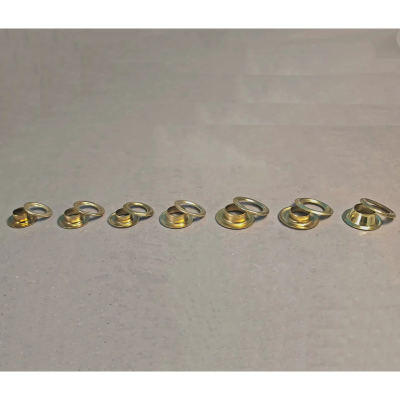 Brass eyelets for tarps and banners ⌀ 11.2 mm 100 pieces