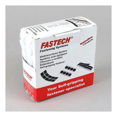 Weißes Klettverschluss-Klebepunkte 20mm Packung mit 230 Stück