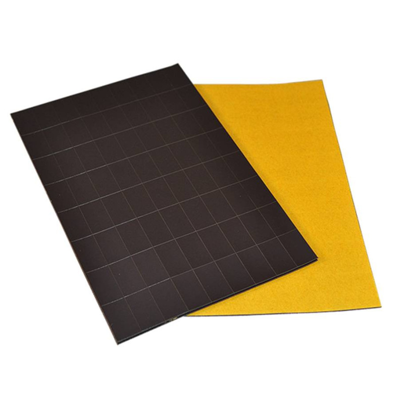 Magnetische Blätter mit selbstklebender Rückseite 15 x 25 mm, Dicke 0,5 mm, 1000 Stück
