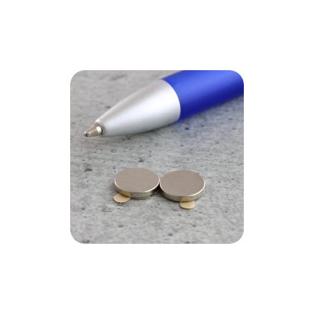 Adhesive magnetic coins 9.5 x 1.5mm pack of 1000 pieces