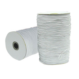 Cordino elasticizzato NERO 2mm rotoli da 500 metri