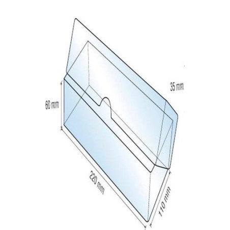 Porta biglietti grandi 220 x 110 x 60 mm