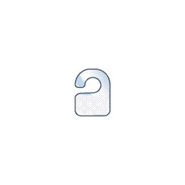 HOOK adhesive packaging hooks height 40mm width 26mm pack of 100 pieces