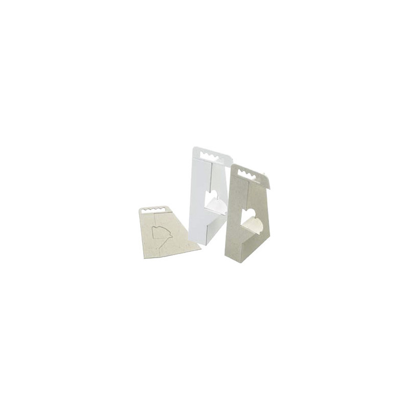 Pappfüße aus weißem Karton 190mm, 1000 Stück pro Packung