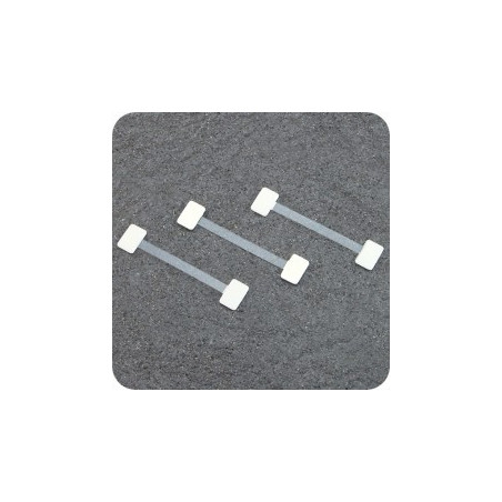 Transparenter 75mm geformter Wobbler Packung mit 100 Stück