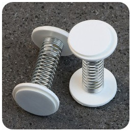 Wobbler mit Feder und Klebstoff Länge 35mm/19mm Durchmesser. Packung mit 100 Stück