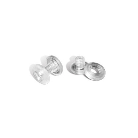Fermacampioni in plastica argento 6-9mm Conf. da 100pz