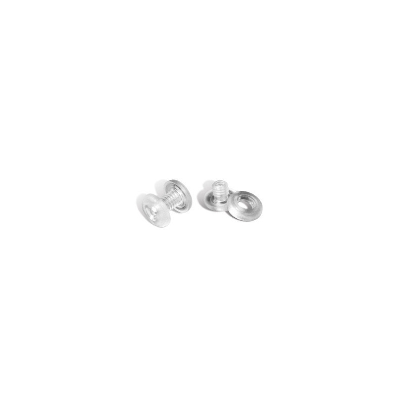 Fermacampioni in plastica trasparenti 0-3mm Conf. da 1000pz